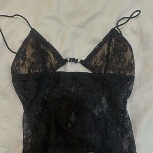 Elegant Black Lace Camisole
